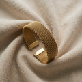 צמיד בד מתכוונן מצופה זהב